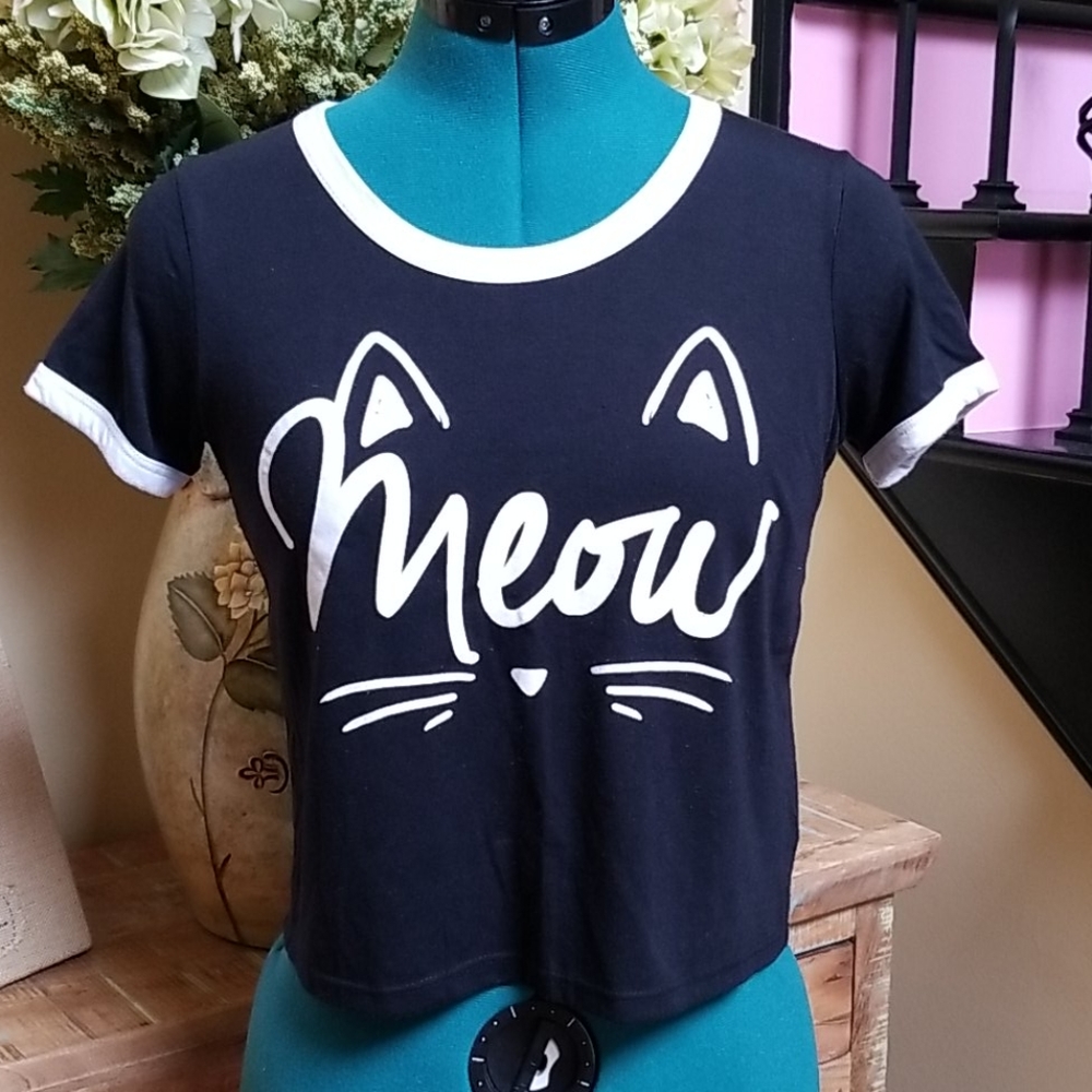 Mudd "Meow" Crop Top - SZ 14